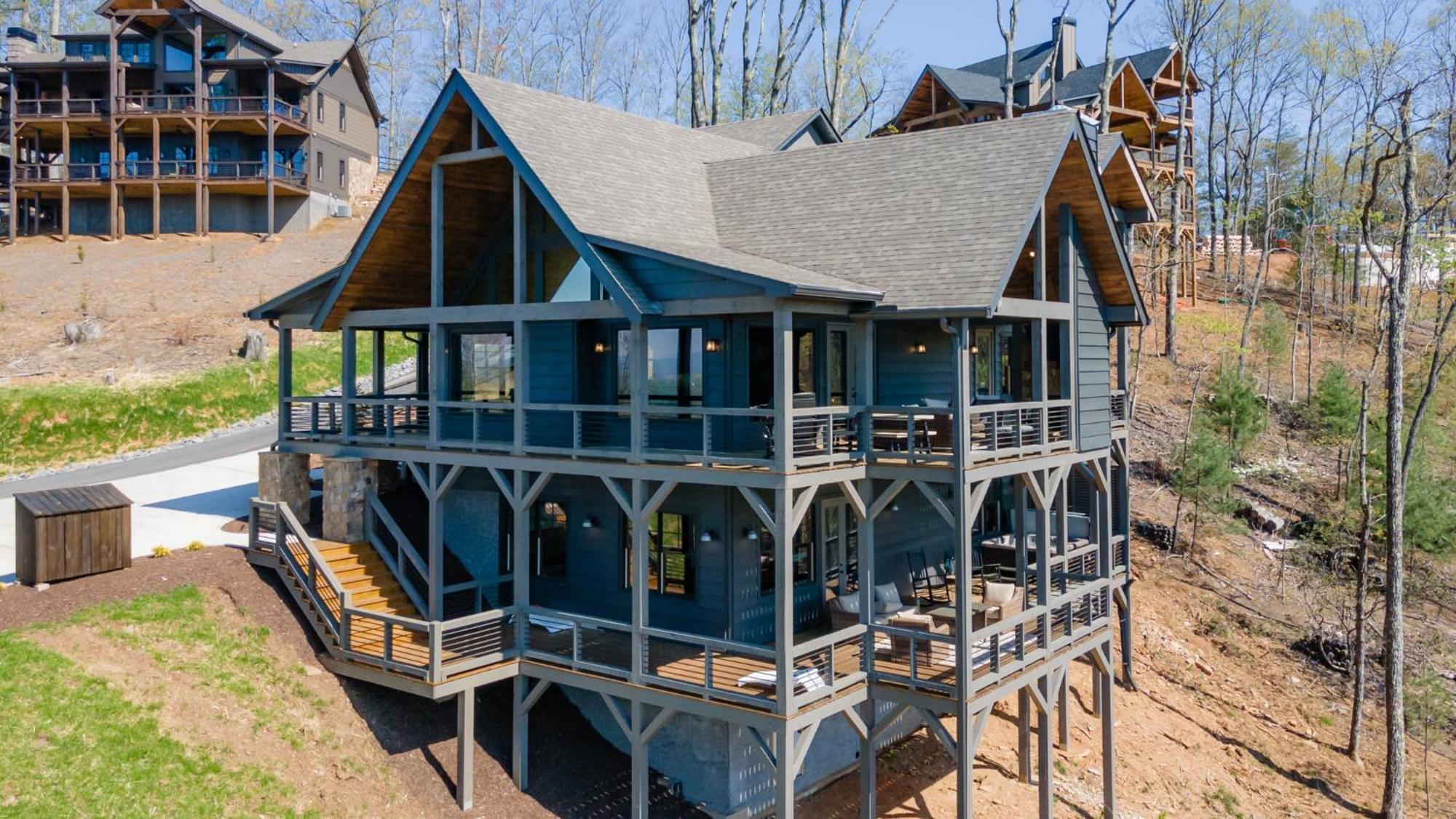 Mountain Air - Luxury Mountain View Cabin Blue Ridge Exteriör bild