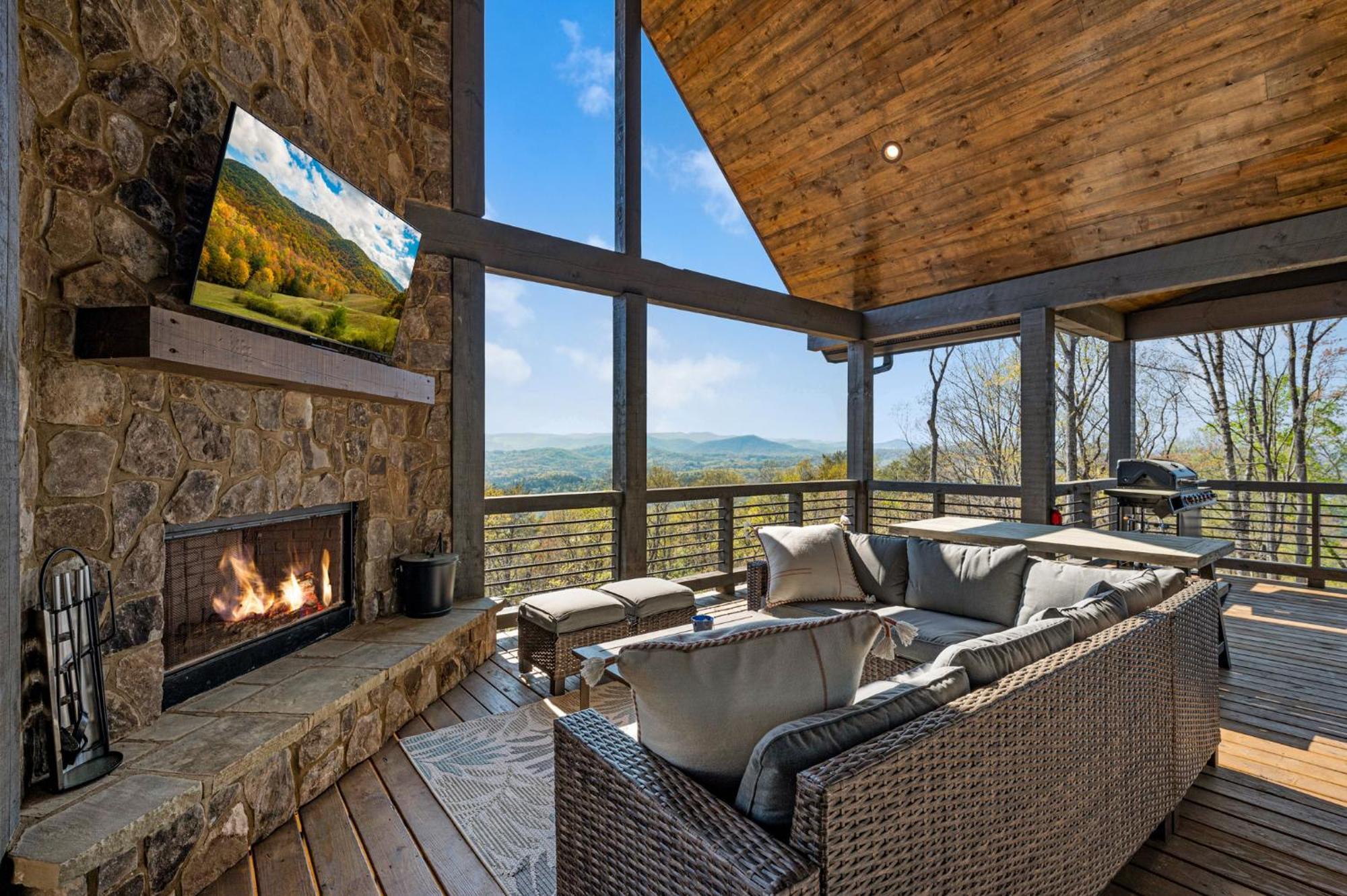 Mountain Air - Luxury Mountain View Cabin Blue Ridge Exteriör bild